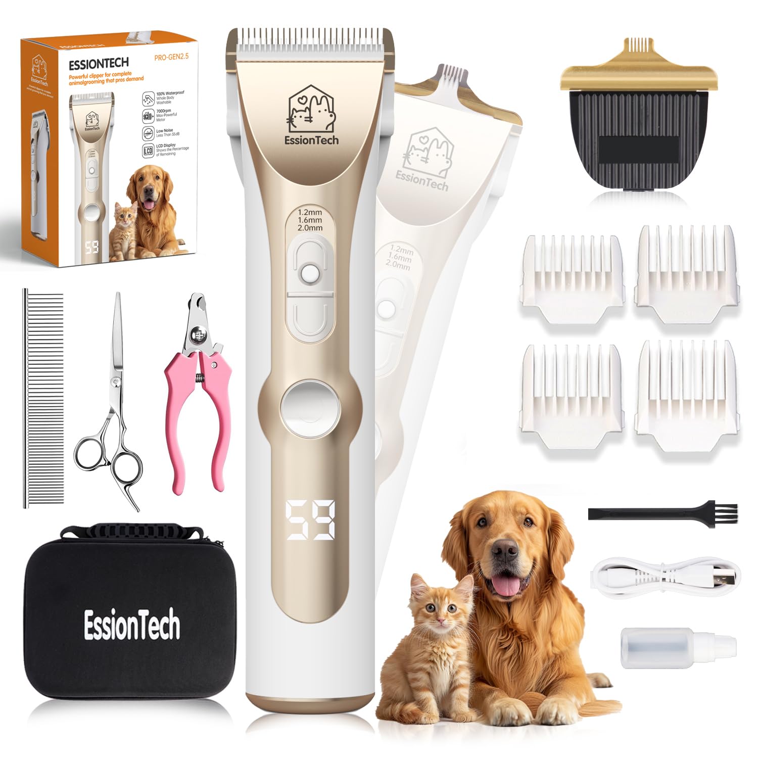 Cordless Pet Hair Clippers